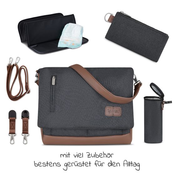 ABC Design Borsa fasciatoio Urban - incluso fasciatoio e tanti accessori - Storm