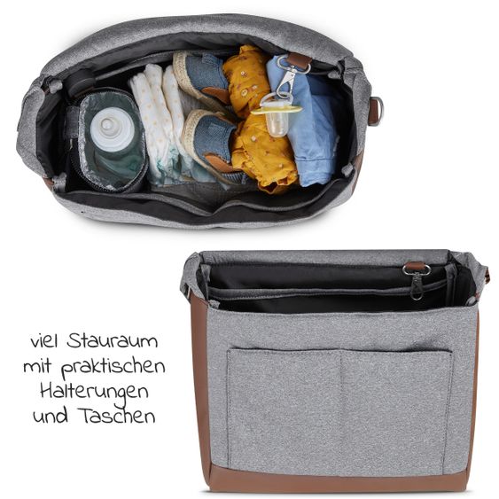 ABC Design Urban diaper bag - incl. changing mat & many accessories - Tin