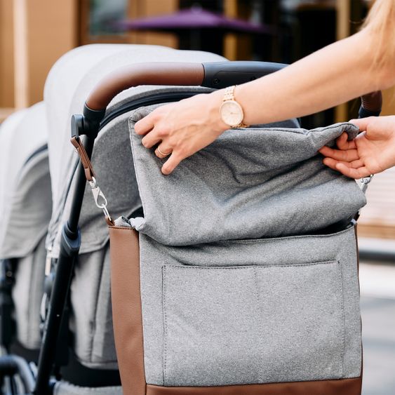 ABC Design Urban diaper bag - incl. changing mat & many accessories - Tin
