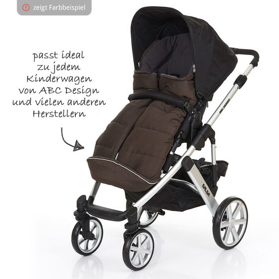 ABC Design Winter-Fußsack für Kinderwagen - Schwarz