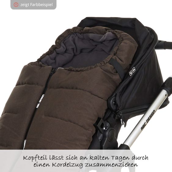 ABC Design Winter-Fußsack für Kinderwagen - Diamond Edition - Asphalt