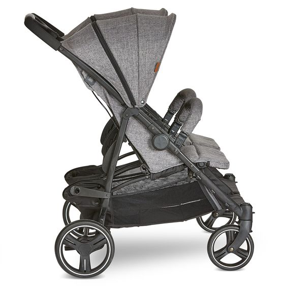 ABC Design Twin Buggy Twin - Circle Line with recline function (incl. raincover) - Woven Graphite