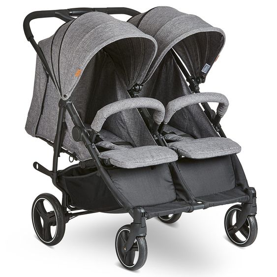 ABC Design Twin Buggy Twin - Circle Line with recline function (incl. raincover) - Woven Graphite