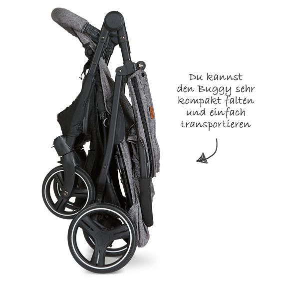 ABC Design Twin Buggy Twin - Circle Line with recline function (incl. raincover) - Woven Graphite