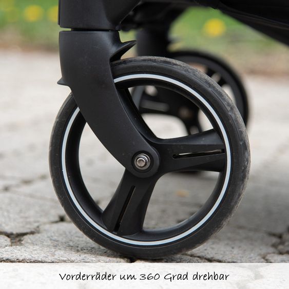 ABC Design Twin Buggy Twin - Circle Line with recline function (incl. raincover) - Woven Graphite