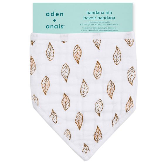 aden + anais Bandana bib - cotton muslin - Dahlias