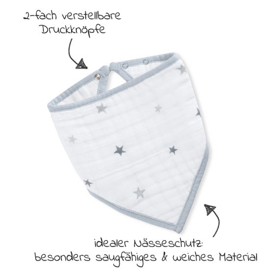 aden + anais Bandana Lätzchen - aus Baumwoll-Musselin - Twinkle