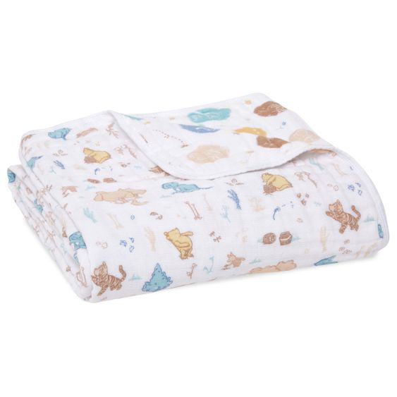 aden + anais Cuddle blanket gauze 4-ply 120 x 120 cm - Winnie in the woods