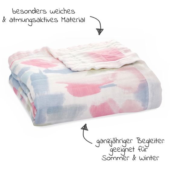 aden + anais Kuscheldecke - Silky Soft Mull 4-lagig 120 x 120 cm - Florentine