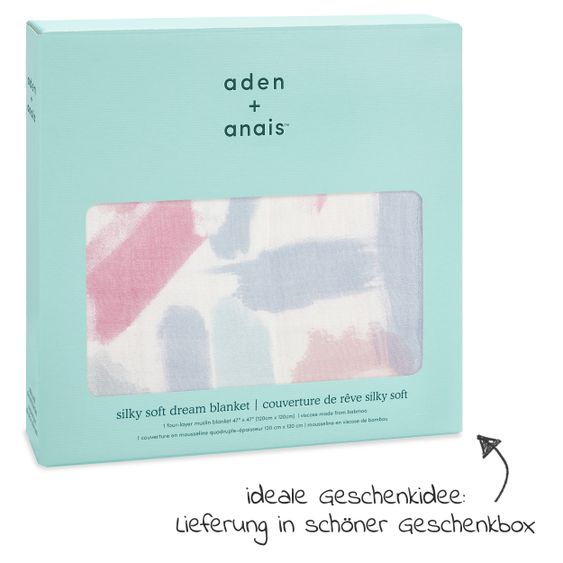 aden + anais Kuscheldecke - Silky Soft Mull 4-lagig 120 x 120 cm - Florentine