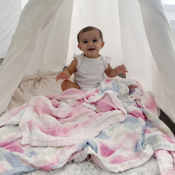 aden + anais Kuscheldecke - Silky Soft Mull 4-lagig 120 x 120 cm - Florentine