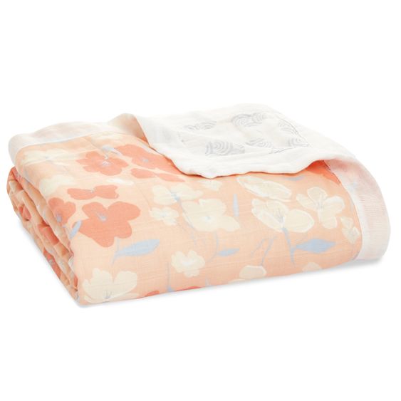 aden + anais Kuscheldecke - Silky Soft Mull 4-lagig 120 x 120 cm - Koi Pond