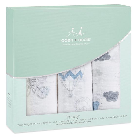aden + anais Mullwindel 3er Pack Cassic Musy 70 x 70 cm - Night Sky Reverie