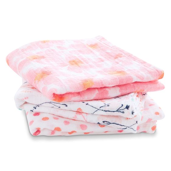 aden + anais Mullwindel 3er Pack Classic Musy 70 x 70 cm - Petal Blooms