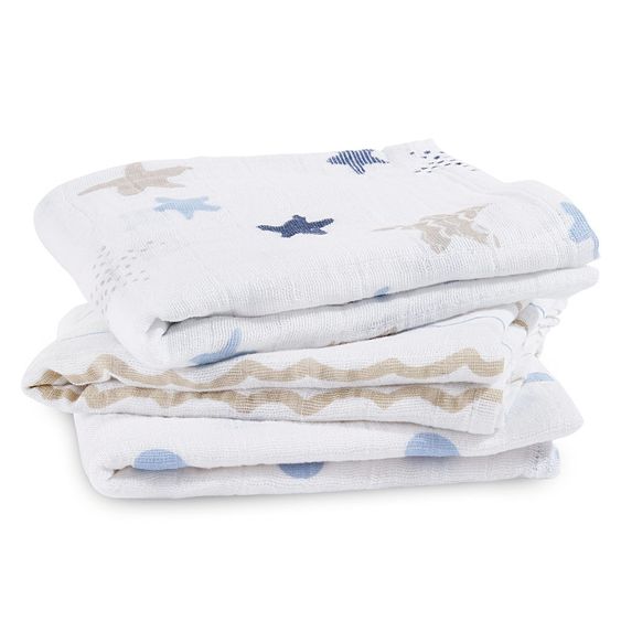 aden + anais Mullwindel 3er Pack Classic Musy 70 x 70 cm - Rock Star