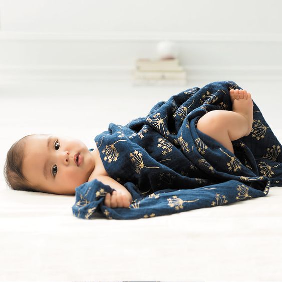 aden + anais Mullwindel 3er Pack Classic Swaddles 120 x 120 cm - Metallic Gold Deco