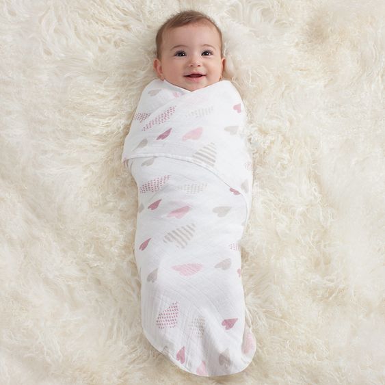 aden + anais Mullwindel 4er Pack Classic Swaddles 120 x 120 cm - Heart Breaker
