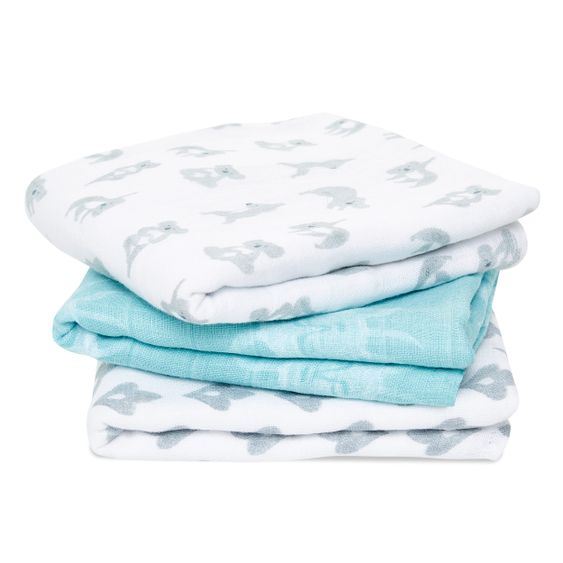 aden + anais Mullwindel / Mulltuch / Pucktuch - 3er Pack Classic Musy 70 x 70 cm - Now + Zen
