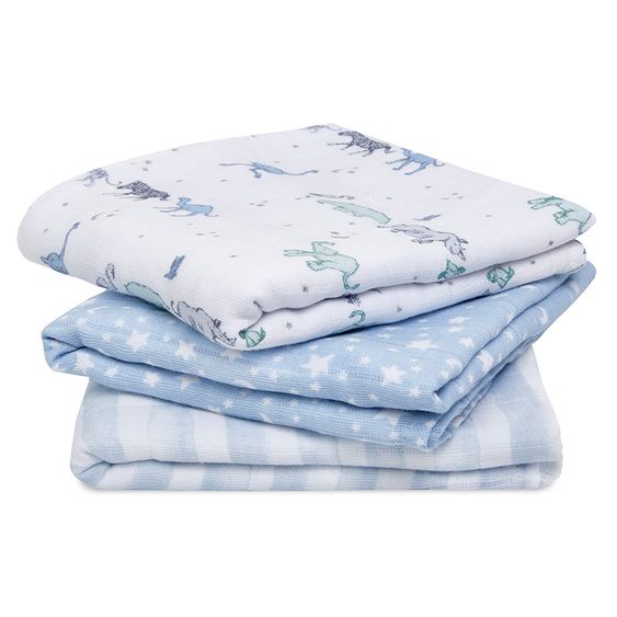 aden + anais Mullwindel / Mulltuch / Pucktuch - 3er Pack Classic Musy 70 x 70 cm - Rising Star