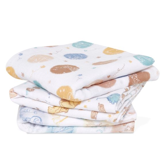 aden + anais Mullwindel / Mulltuch / Pucktuch 3er Pack Classic Musy 70 x 70 cm - Winnie in the woods