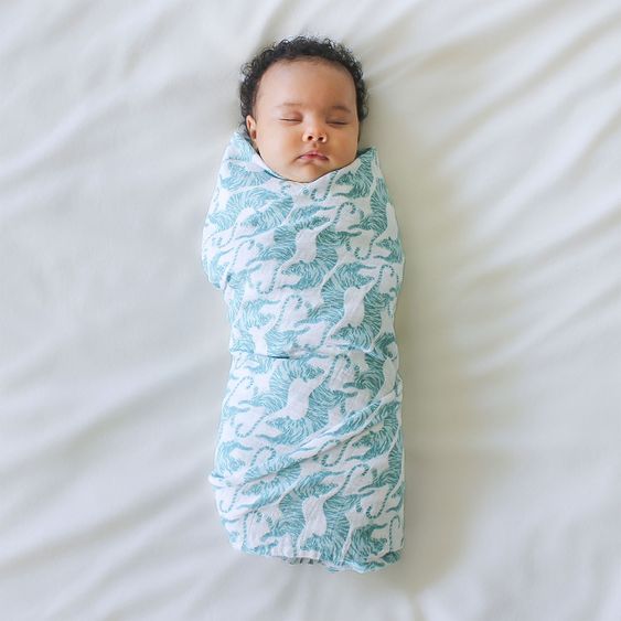 aden + anais Mullwindel / Mulltuch / Pucktuch - Classic Swaddles - 4er Pack - 120 x 120 cm - Dancing Tigers