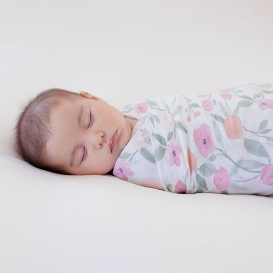 aden + anais Pannolino di garza / Panno di garza / Panno Puck - Fasce classiche - Confezione da 4 - 120 x 120 cm - Ma Fleur