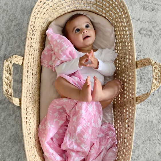 aden + anais Pannolino di garza / Panno di garza / Panno Puck - Fasce classiche - Confezione da 4 - 120 x 120 cm - Ma Fleur