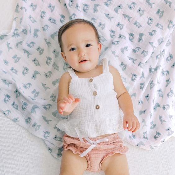 aden + anais Mullwindel / Mulltuch / Pucktuch - Classic Swaddles - 4er Pack - 120 x 120 cm - Now + Zen
