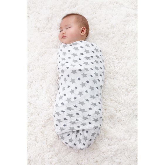 aden + anais Mullwindel / Mulltuch / Pucktuch - Classic Swaddles - 4er Pack - 120 x 120 cm - Twinkle