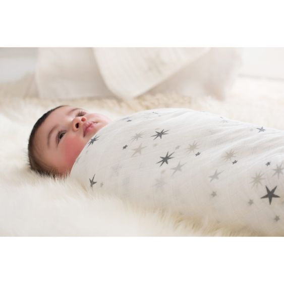 aden + anais Mullwindel / Mulltuch / Pucktuch - Classic Swaddles - 4er Pack - 120 x 120 cm - Twinkle