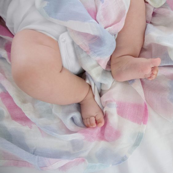 aden + anais Mullwindel / Mulltuch / Pucktuch - Swaddles Silky Soft 3er Pack - 120 x 120 cm - Florentine