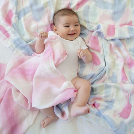 aden + anais Mullwindel / Mulltuch / Pucktuch - Swaddles Silky Soft 3er Pack - 120 x 120 cm - Florentine