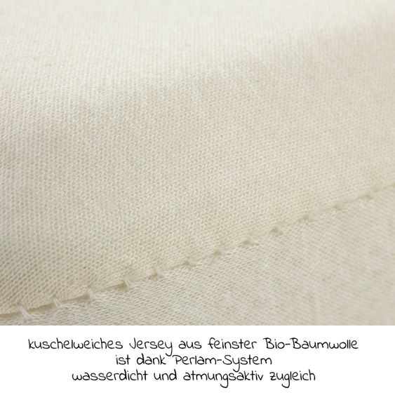Alvi 2-tlg. Matratzen-Set für Kinderbetten 70 x 140 cm / Babymatratze Farm + Spannbetttuch PERLAM® - Natur