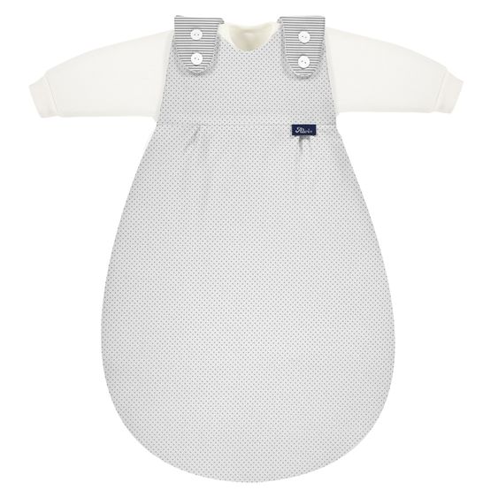 Alvi 2-tlg. Schlafsack Baby-Mäxchen - Dots - Grey - Gr. 56/62
