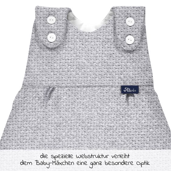 Alvi 4-tlg. Schlafsack-Set für Neugeborene / Baby-Mäxchen Special Fabric Gr.50/56 + Spuckschutz Clean & Dry Cover - Piqué