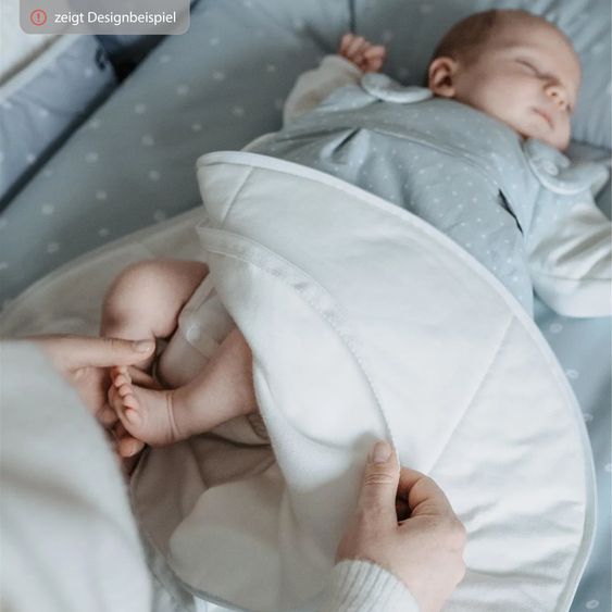 Alvi Außensack Baby-Mäxchen - Dots - Grey - Gr. 62/68