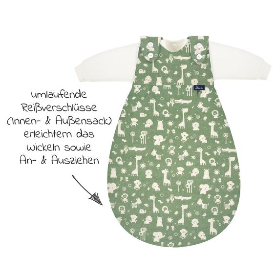 Alvi Baby-Mäxchen 3-tlg. - Granite Animals - Gr. 50/56
