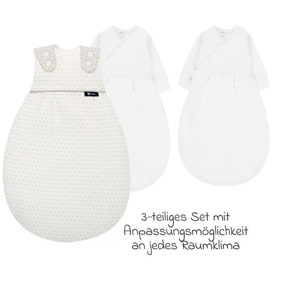 Alvi Baby mummy 3-piece - Graphic Taupe - Size 80/86