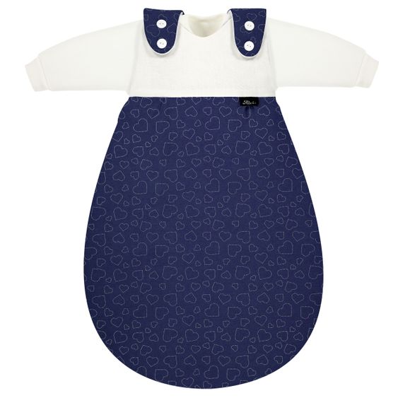 Alvi Baby-Mäxchen 3-tlg. - Hearts Navy - Gr. 50/56