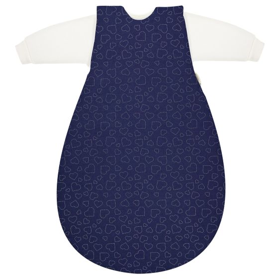 Alvi Baby-Mäxchen 3-tlg. - Hearts Navy - Gr. 50/56