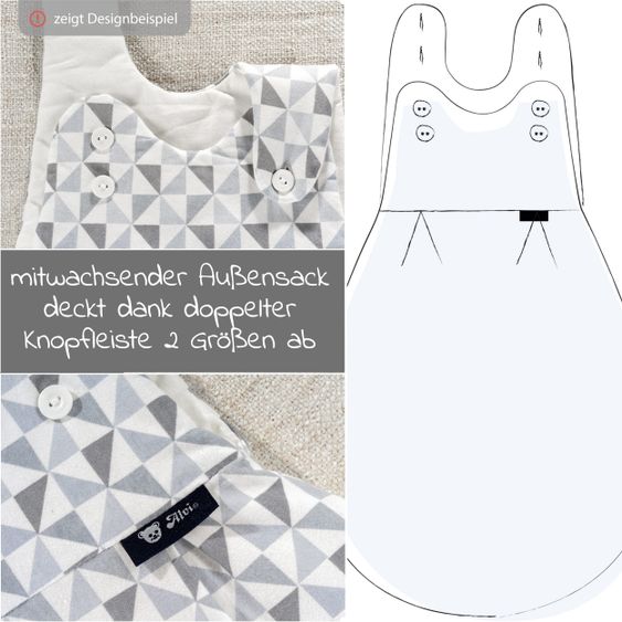Alvi Baby-Mäxchen 3-tlg. Jersey - Sternenhimmel - Gr. 56/62