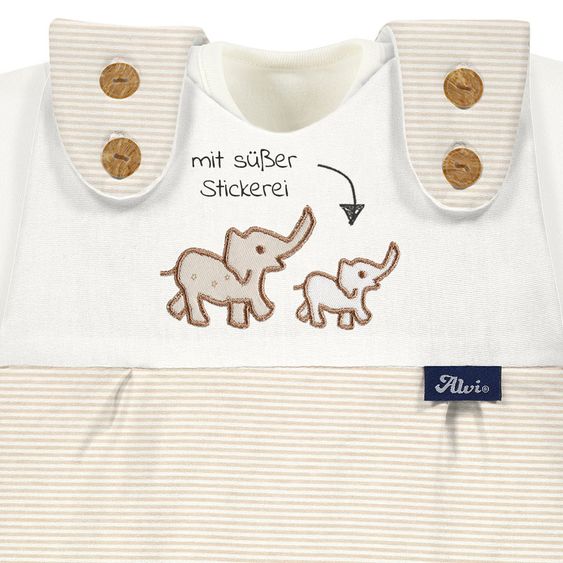 Alvi Baby-Mäxchen 3-tlg. Organic Cotton - Olifant - Gr. 50/56