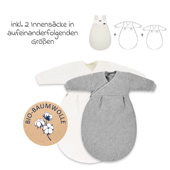Alvi Baby-Mäxchen 3-tlg. Organic Cotton - Ringlets Koala - Gray - Gr. 68/74