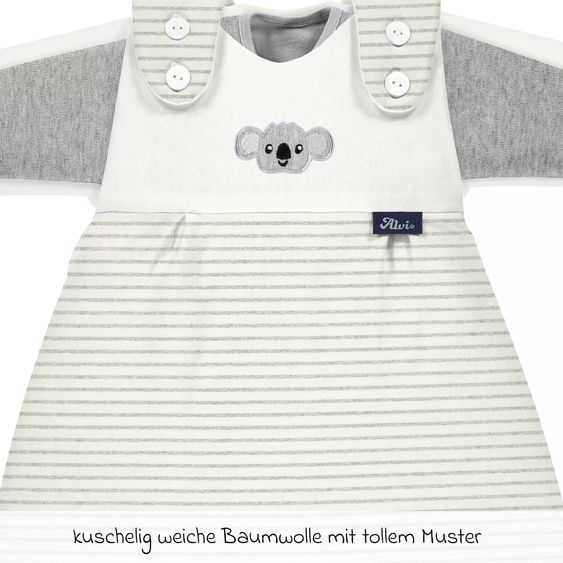 Alvi Baby-Mäxchen 3-tlg. Organic Cotton - Ringlets Koala - Gray - Gr. 68/74