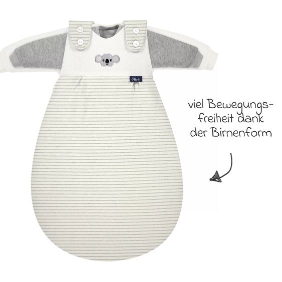 Alvi Baby-Mäxchen 3-tlg. Organic Cotton - Ringlets Koala - Gray - Gr. 68/74