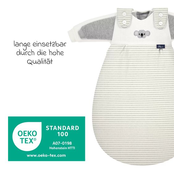 Alvi Baby-Mäxchen 3-tlg. Organic Cotton - Ringlets Koala - Gray - Gr. 68/74