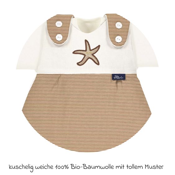 Alvi Baby-Mäxchen 3-tlg. - Organic Cotton - Starfisch - Gr. 80/86