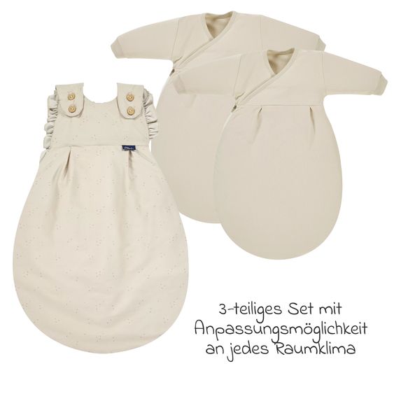 Alvi Baby-Mäxchen 3-tlg. Organic Cotton - Volant - Gr. 74/80