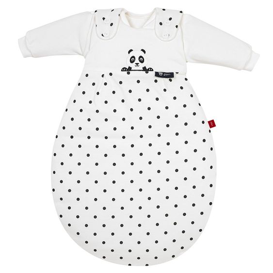 Alvi Baby-Mäxchen 3-tlg. s.Oliver mit Stickerei - Pandabär Schwarz - Gr. 56/62