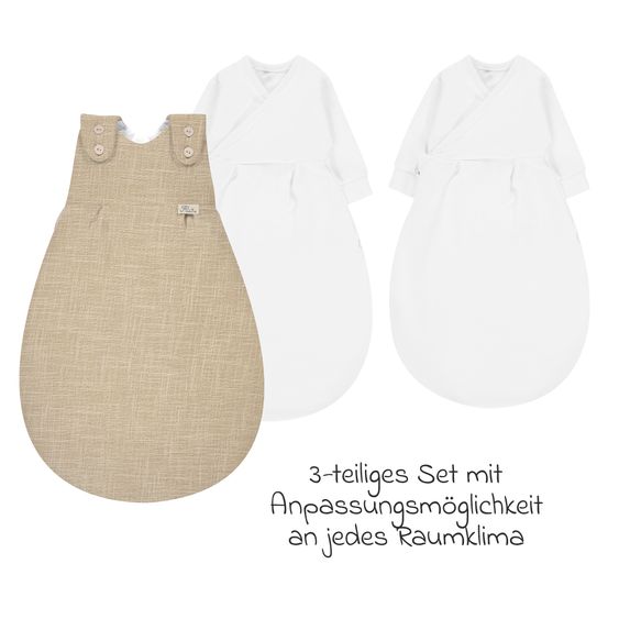 Alvi Baby-Mäxchen 3-tlg. - Slub Muslin - Gr. 56/62